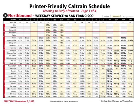 It consists of six lines, including two subway (rapid transit) lines (the B and D lines) and four light rail lines (the A, C, L and E lines) serving 93 stations. . Caltrain weekday schedule